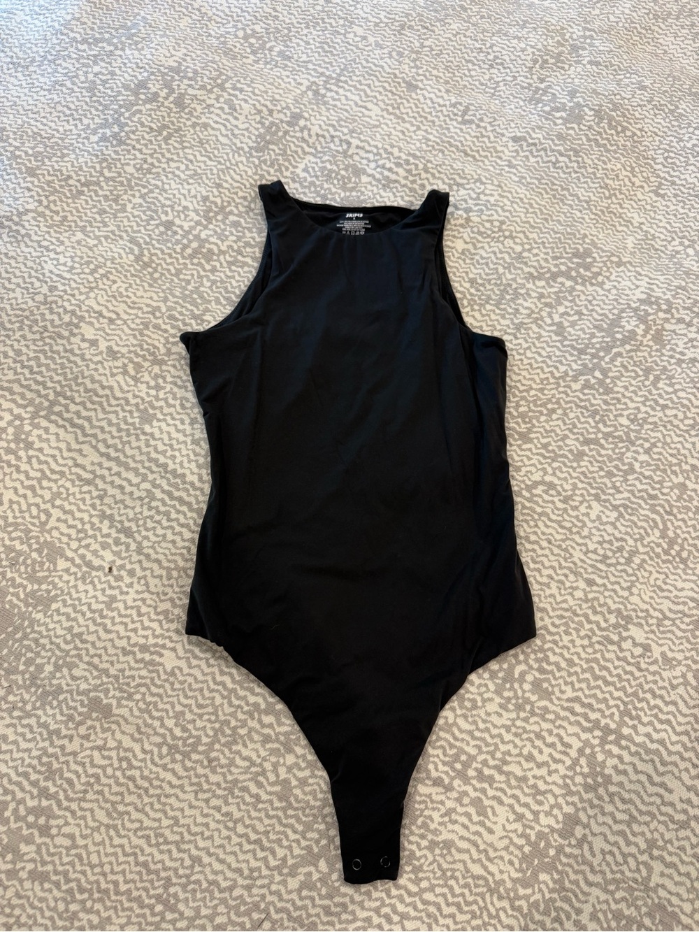 SKIMS High neck Black Sleeveless Bodysuit